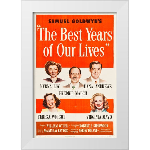 The Best Years of Our Lives-1946 White Modern Wood Framed Art Print by Vintage Hollywood Archive