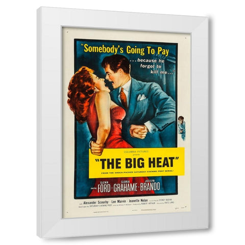 The Big Heat-1953 White Modern Wood Framed Art Print by Vintage Hollywood Archive