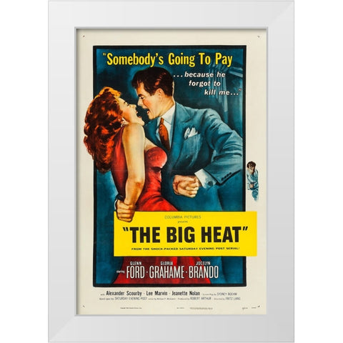 The Big Heat-1953 White Modern Wood Framed Art Print by Vintage Hollywood Archive