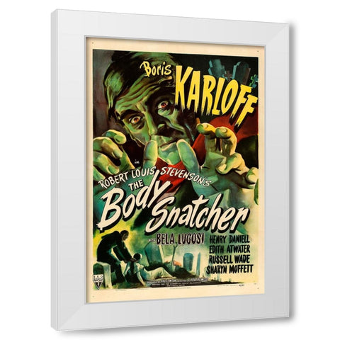 The Body Snatcher-1945 White Modern Wood Framed Art Print by Vintage Hollywood Archive