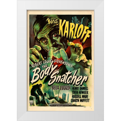 The Body Snatcher-1945 White Modern Wood Framed Art Print by Vintage Hollywood Archive