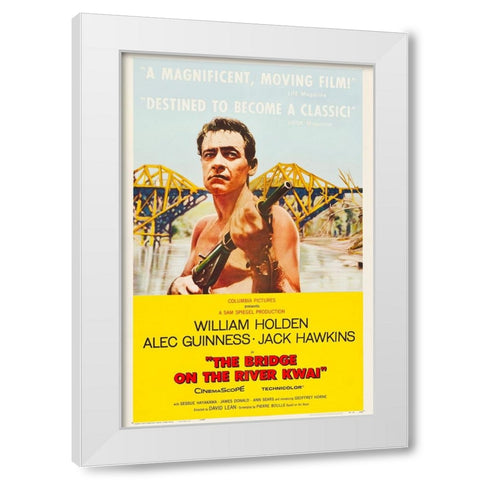 The Bridge on the River Kwai-1958 White Modern Wood Framed Art Print by Vintage Hollywood Archive