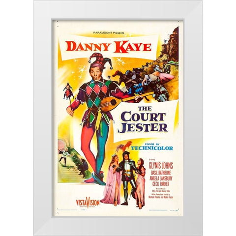 The Court Jester-1955 White Modern Wood Framed Art Print by Vintage Hollywood Archive