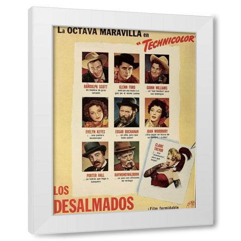 The Desperadoes-1943 White Modern Wood Framed Art Print by Vintage Hollywood Archive