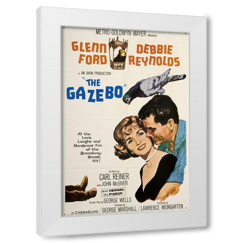 The Gazebo White Modern Wood Framed Art Print by Vintage Hollywood Archive