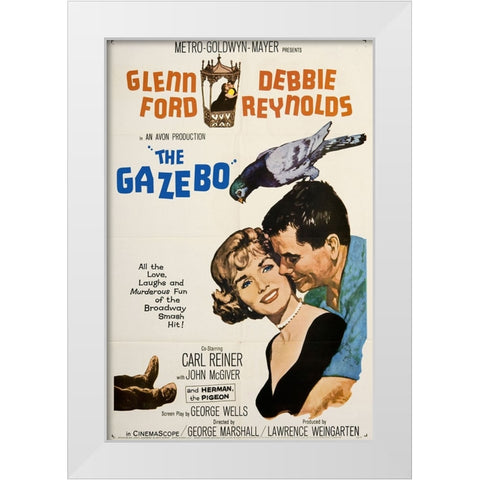 The Gazebo White Modern Wood Framed Art Print by Vintage Hollywood Archive