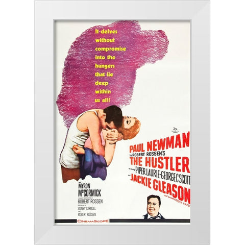 The Hustler-1961 White Modern Wood Framed Art Print by Vintage Hollywood Archive