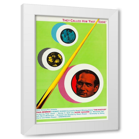 The Hustler-1961 White Modern Wood Framed Art Print by Vintage Hollywood Archive