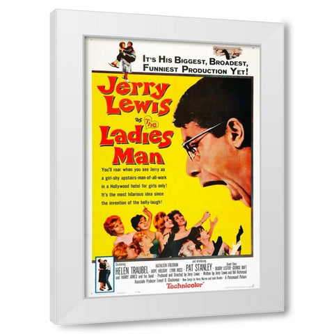 The Ladies Man-1961 White Modern Wood Framed Art Print by Vintage Hollywood Archive
