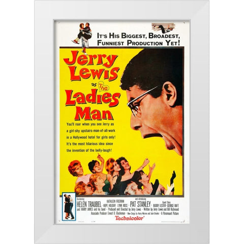 The Ladies Man-1961 White Modern Wood Framed Art Print by Vintage Hollywood Archive