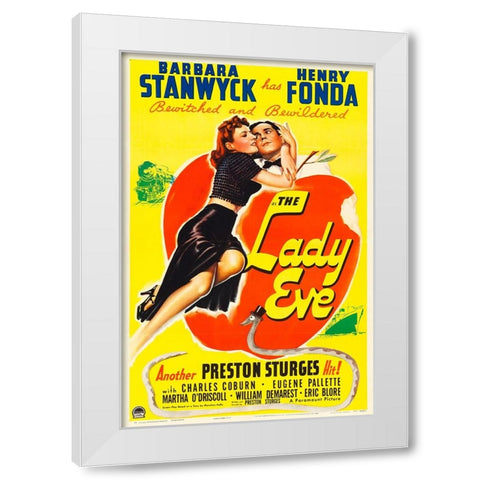 The Lady Eve-1941 White Modern Wood Framed Art Print by Vintage Hollywood Archive