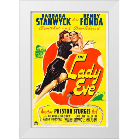 The Lady Eve-1941 White Modern Wood Framed Art Print by Vintage Hollywood Archive