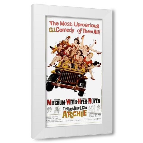 The Last Time I Saw Archie White Modern Wood Framed Art Print by Vintage Hollywood Archive