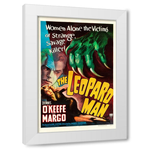 The Leopard Man-1943 White Modern Wood Framed Art Print by Vintage Hollywood Archive