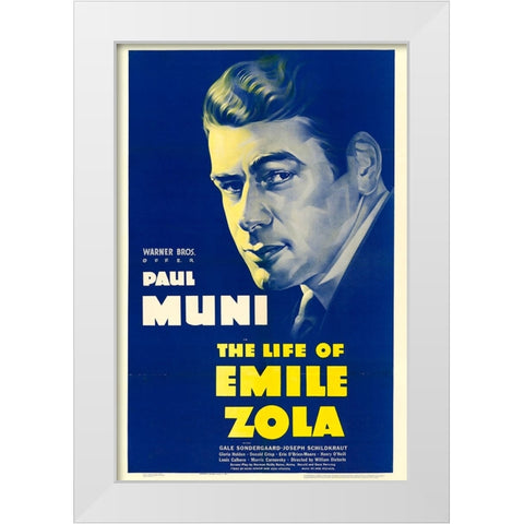 The Life of Emile Zola-1937 White Modern Wood Framed Art Print by Vintage Hollywood Archive