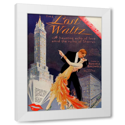 The Lost Waltz-1929 White Modern Wood Framed Art Print by Vintage Hollywood Archive