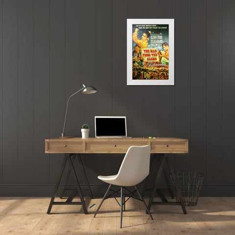 The Man from the Alamo White Modern Wood Framed Art Print by Vintage Hollywood Archive