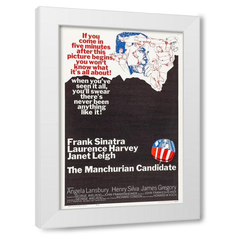 The Manchurian Candidate-1962 White Modern Wood Framed Art Print by Vintage Hollywood Archive