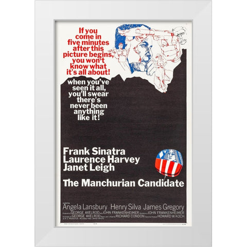 The Manchurian Candidate-1962 White Modern Wood Framed Art Print by Vintage Hollywood Archive