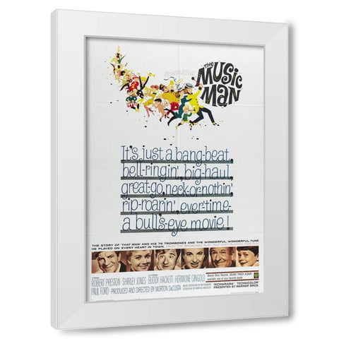 The Music Man-1962 White Modern Wood Framed Art Print by Vintage Hollywood Archive