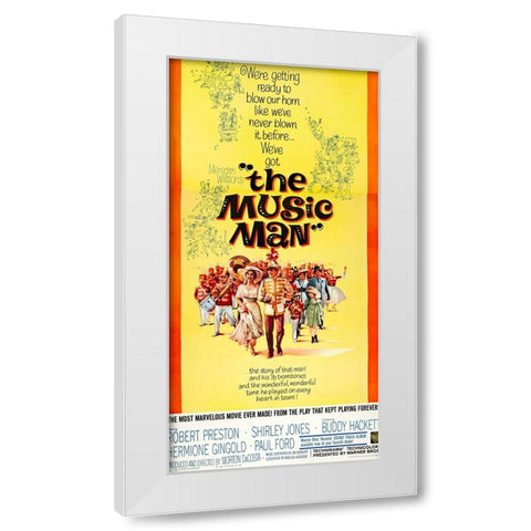 The Music Man-1962 White Modern Wood Framed Art Print by Vintage Hollywood Archive