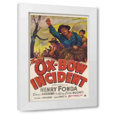 The Ox Bow Incident-1942 White Modern Wood Framed Art Print by Vintage Hollywood Archive