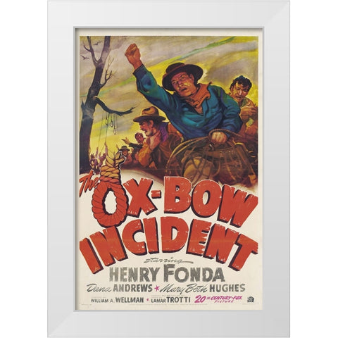 The Ox Bow Incident-1942 White Modern Wood Framed Art Print by Vintage Hollywood Archive