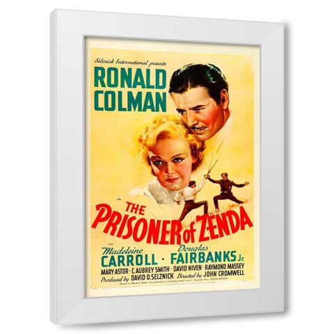 The Prisoner of Zenda-1937 White Modern Wood Framed Art Print by Vintage Hollywood Archive