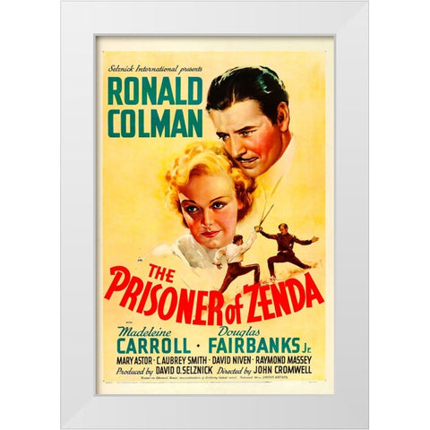 The Prisoner of Zenda-1937 White Modern Wood Framed Art Print by Vintage Hollywood Archive