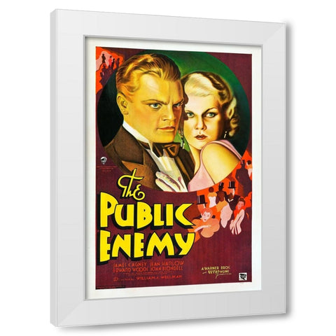 The Public Enemy-1931 White Modern Wood Framed Art Print by Vintage Hollywood Archive