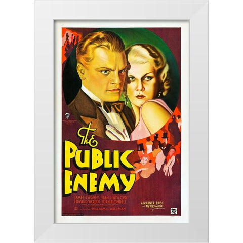 The Public Enemy-1931 White Modern Wood Framed Art Print by Vintage Hollywood Archive