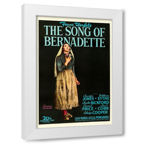 The Song of Bernadette-1946 White Modern Wood Framed Art Print by Vintage Hollywood Archive