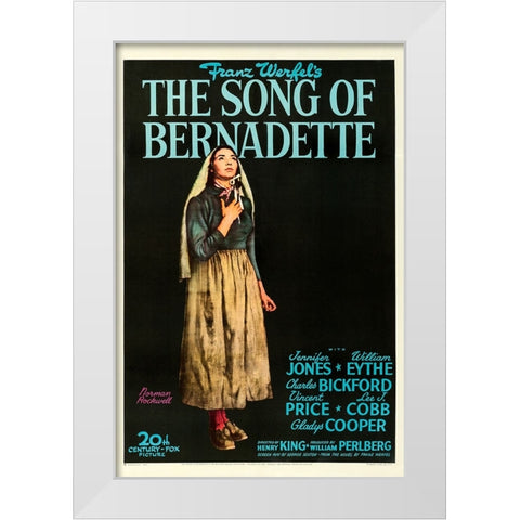 The Song of Bernadette-1946 White Modern Wood Framed Art Print by Vintage Hollywood Archive