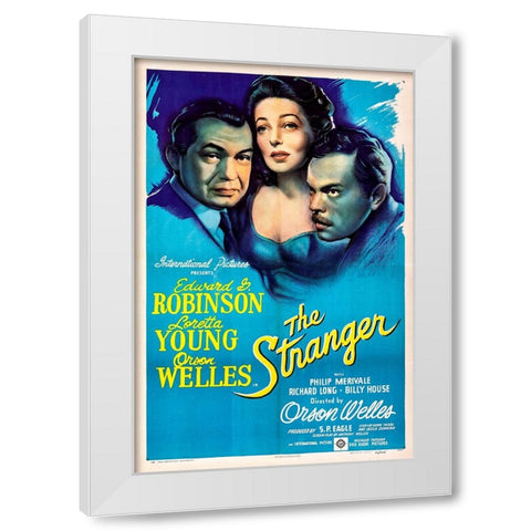 The Stranger-1946 White Modern Wood Framed Art Print by Vintage Hollywood Archive