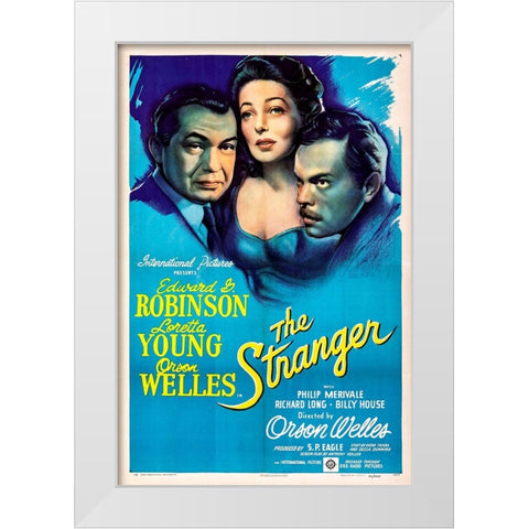 The Stranger-1946 White Modern Wood Framed Art Print by Vintage Hollywood Archive
