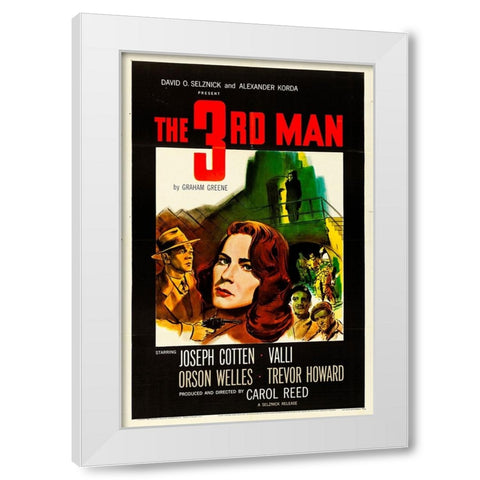 The Third Man-1949 White Modern Wood Framed Art Print by Vintage Hollywood Archive