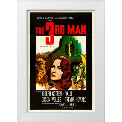 The Third Man-1949 White Modern Wood Framed Art Print by Vintage Hollywood Archive