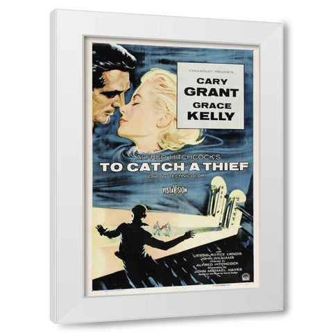 To Catch a Thief-1955 White Modern Wood Framed Art Print by Vintage Hollywood Archive
