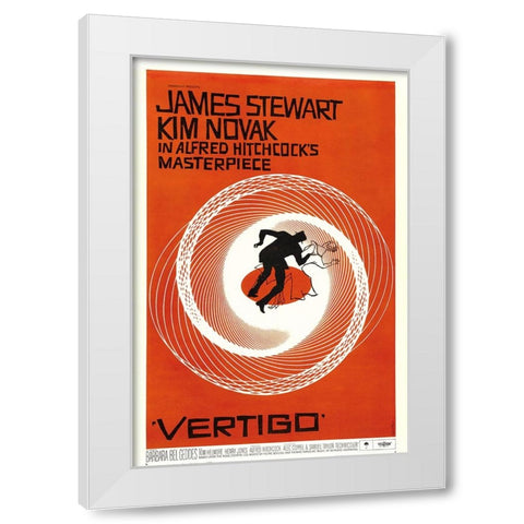 Vertigo Movie-1958 White Modern Wood Framed Art Print by Vintage Hollywood Archive