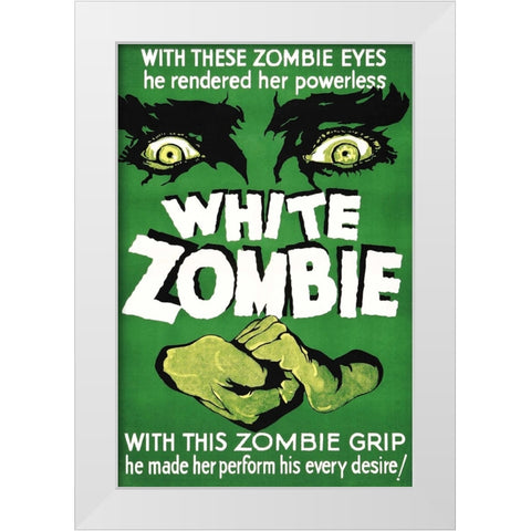 White Zombie-1932 White Modern Wood Framed Art Print by Vintage Hollywood Archive
