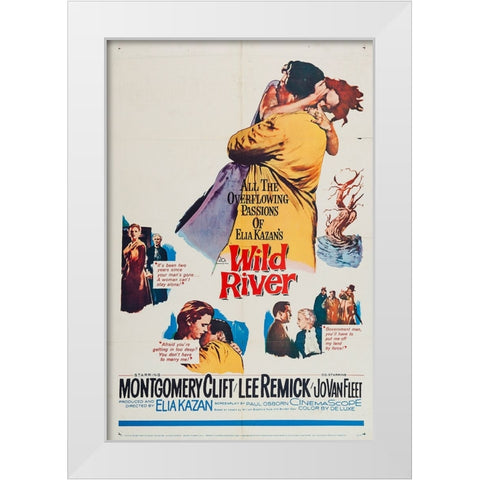 Wild River-1960 White Modern Wood Framed Art Print by Vintage Hollywood Archive