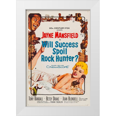 Will Success Spoil Rock Hunter-1957 White Modern Wood Framed Art Print by Vintage Hollywood Archive