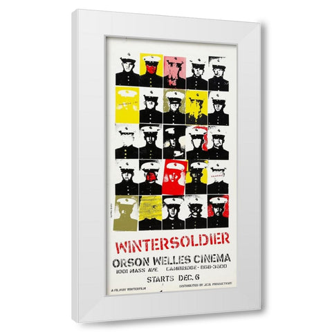 Winter Soldier-1972 White Modern Wood Framed Art Print by Vintage Hollywood Archive