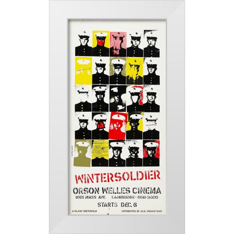 Winter Soldier-1972 White Modern Wood Framed Art Print by Vintage Hollywood Archive
