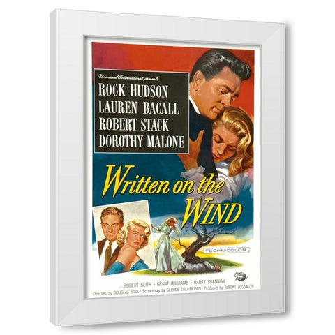 Written on the Wind-1956 White Modern Wood Framed Art Print by Vintage Hollywood Archive
