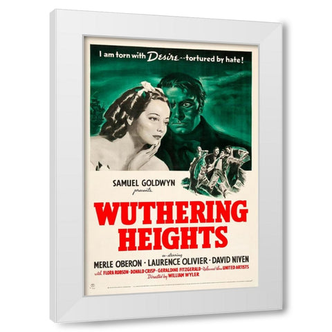 Wuthering Heights-1939 White Modern Wood Framed Art Print by Vintage Hollywood Archive