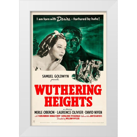 Wuthering Heights-1939 White Modern Wood Framed Art Print by Vintage Hollywood Archive
