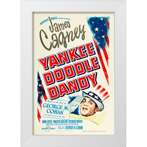 Yankee Doodle Dandy-1942 White Modern Wood Framed Art Print by Vintage Hollywood Archive