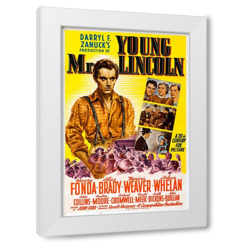 Young Mr. Lincoln-1939 White Modern Wood Framed Art Print by Vintage Hollywood Archive