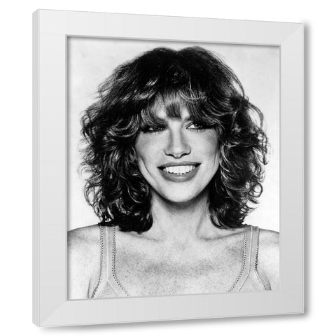 Carly Simon-1978 White Modern Wood Framed Art Print by Vintage Music Archive